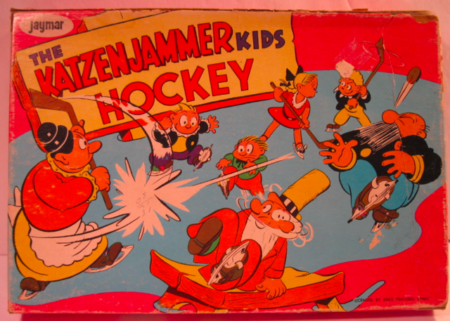 Vintage Hockey Board Game 1960s The Katzenjammer Kids Hockey