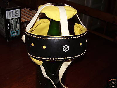 Leather Ice Hockey Helmet 1950s 2 Sweden