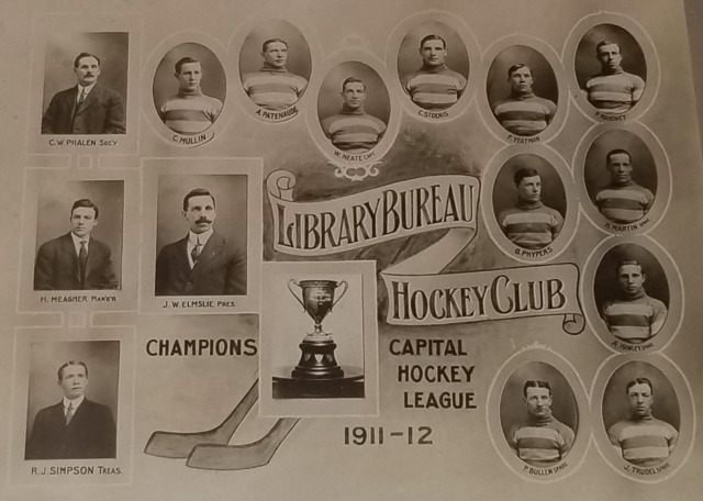 Library Bureau Hockey Club 1912 Capital Hockey League Champions