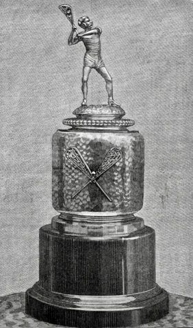 Antique Lacrosse Trophy 1881