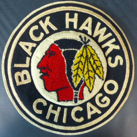 Chicago Black Hawks Team Crest 1940s