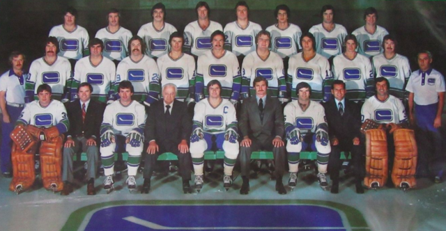 Vancouver Canucks Team Photo 1977