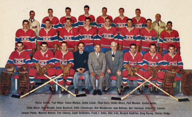 Montreal Canadiens Team Photo 1954