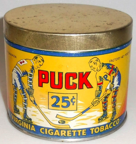  Puck Tobacco Tin 1915 Virginia Cigarette Tobacco