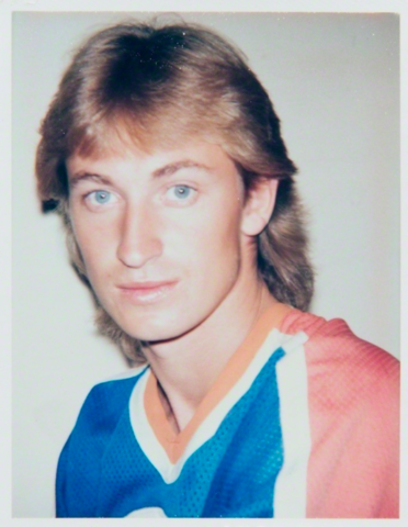 Wayne Gretzky Polaroid Photograph taken by Andy Warhol