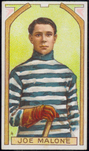 Joe Malone Hockey Card 1911 C55 Imperial Tobacco No. 4