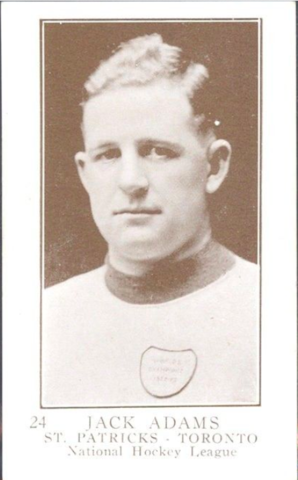 Jack Adams Hockey Card 1923 V145-1 William Paterson No. 24