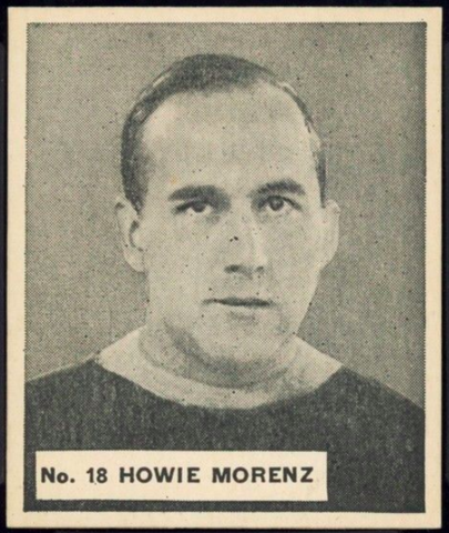 Howie Morenz Hockey Card 1937 V356 World Wide Gum No. 18