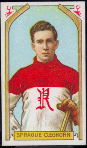 Sprague Cleghorn Hockey Card 1911 C55 Imperial Tobacco No. 24