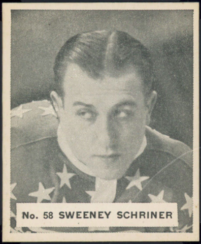 Sweeney Schriner Hockey Card 1937 V356 World Wide Gum No. 58
