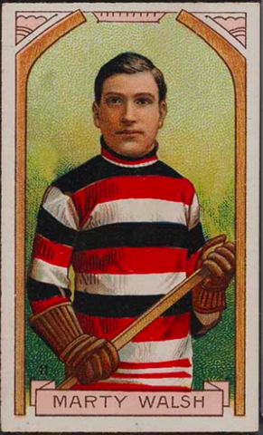 Marty Walsh Hockey Card 1911 C55 Imperial Tobacco No. 11