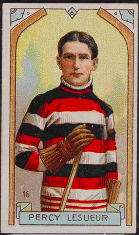 Percy LeSueur Hockey Card 1911 C55 Imperial Tobacco No. 16