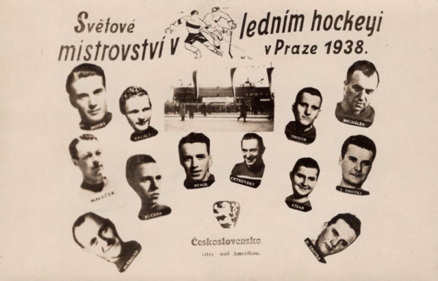 Czechoslovakia Ice Hockey Team 1938 Československo Hokeji