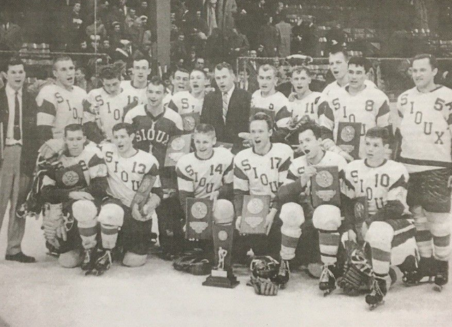 UND Fighting Sioux University of North Dakota 1959 NCAA Ice Hockey Champions