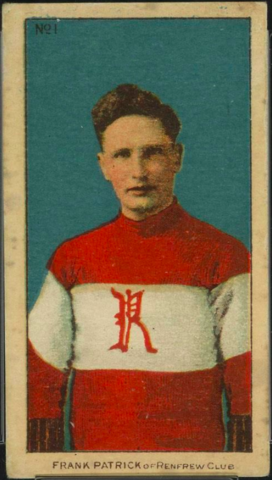Frank Patrick Hockey Card 1910 C56 Imperial Tobacco No. 1