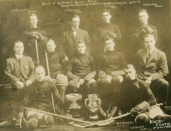 Bank of Montreal Hockey Team 1913 Montreal Bankers Hockey League Champions