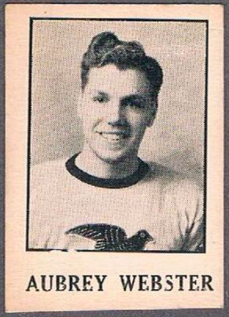 Aubrey Webster Hockey Card 1933 Moncton Hawks