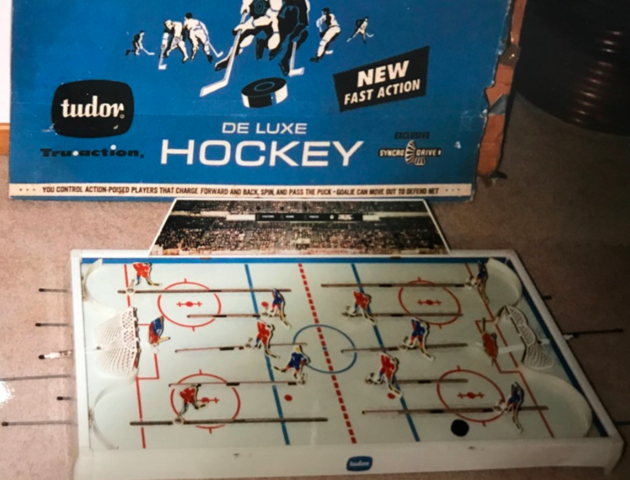 Vintage Table Top Hockey Game 1970s Tudor De Luxe Table Hockey Game