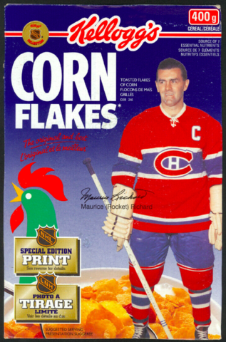 Kellogg's Corn Flakes with Maurice "Rocket" Richard 1995