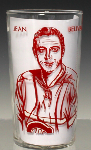 Jean Beliveau 1960 York Peanut Butter Hockey Glass