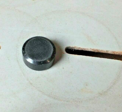 Antique Wooden Hockey Puck for Cresta Table Hockey Game 1954