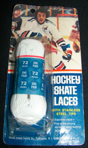 Vintage Hockey Skate Laces 1977 endorsed by Phil Esposito