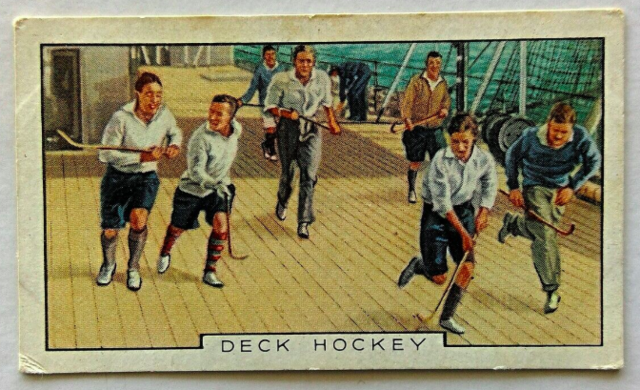 Park Drive Cigarettes Deck Hockey Card 1937