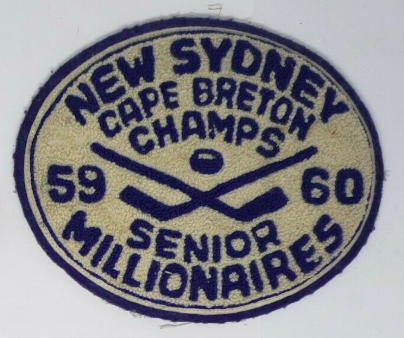 New Sydney Millionaires 1960 Cape Breton Champs Patch