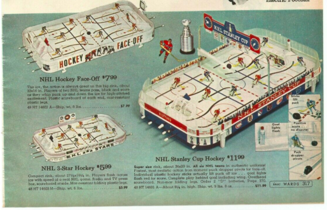 Vintage Table Top Hockey Game 1966 
