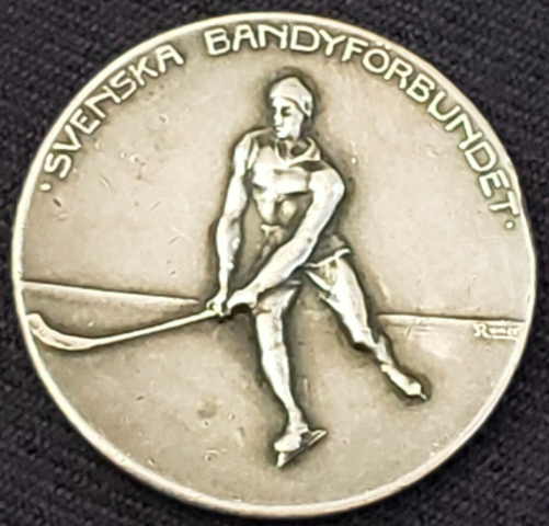 SVENSKA BANDYFORBUNDET Medal 1927 Sweden Bandy History