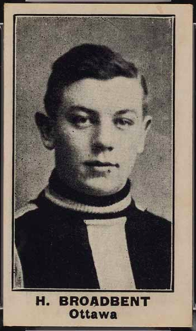 Harry Broadbent / Punch Broadbent Hockey Card 1912 Imperial Tobacco C57 No.2