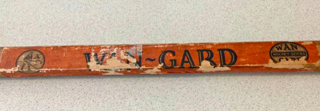 Antique Lovell Hockey Stick Label 1930s Wan-Gard Hockey Stick