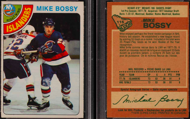 Mike Bossy Hockey Card 1978 O-Pee-Chee #115