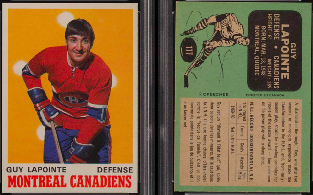 Guy LaPointe Hockey Card 1970 O-Pee-Chee #177