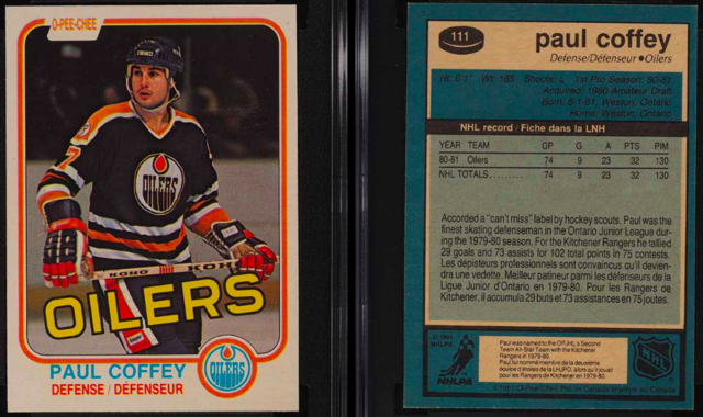 Paul Coffey Hockey Card 1981 O-Pee-Chee #111