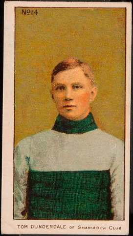 Tom Dunderdale Hockey Card 1910 C56 Imperial Tobacco No.14