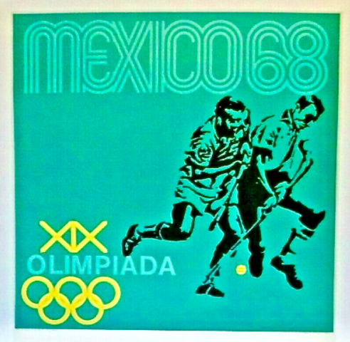 Mexico 1968 Summer Olympics Field Hockey Poster