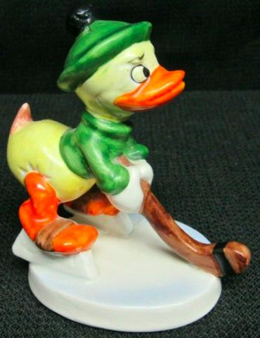 Goebel Louie Duck Hockey Figurine 1950s