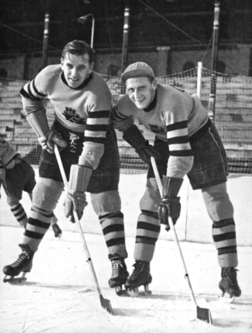 Holger "Hogge" Nurmela & Lars Pettersson 1951 AIK Hockey