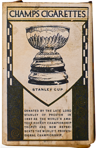 Champs Cigarettes Pack with Stanley Cup Image 1924