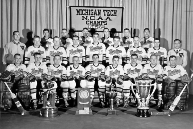Michigan Tech Huskies 1965 N.C.A.A. Division 1 Men's Ice Hockey Champions