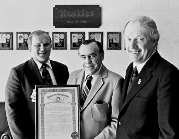 John MacInnes receives State of Michigan Declaration 1982