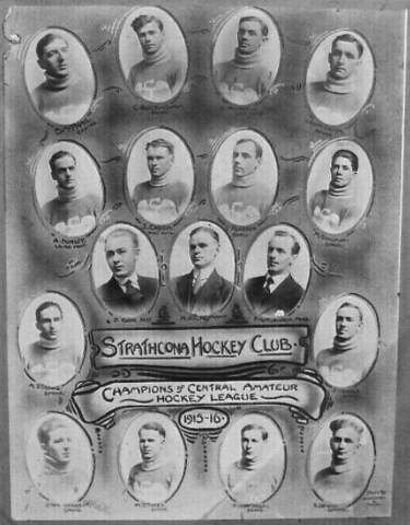 Strathcona Hockey Club 1915-16 Champions of Central Amateur Hockey League