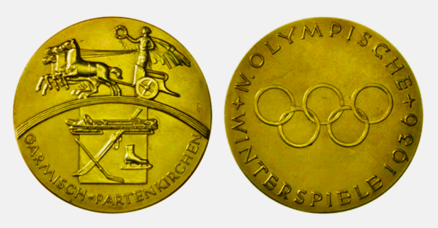 1936 Winter Olympics Gold Medal