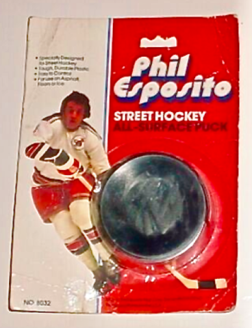Phil Esposito Street Hockey Puck 1975