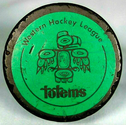Seattle Totems Hockey Puck 1970s