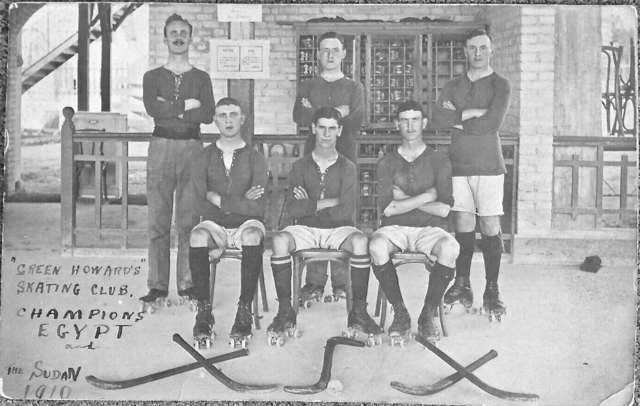 Green Howards Roller Hockey Team 1910 Egypt and Sudan Champions