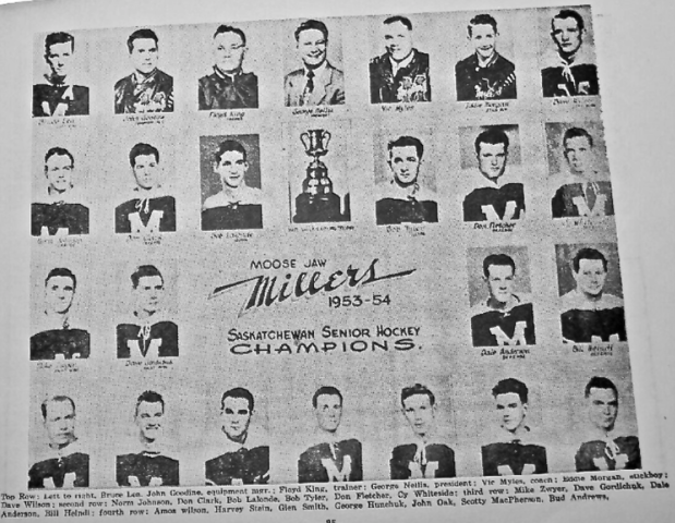 Moose Jaw Millers 1954 Saskatchewan Senior Hockey Champions
