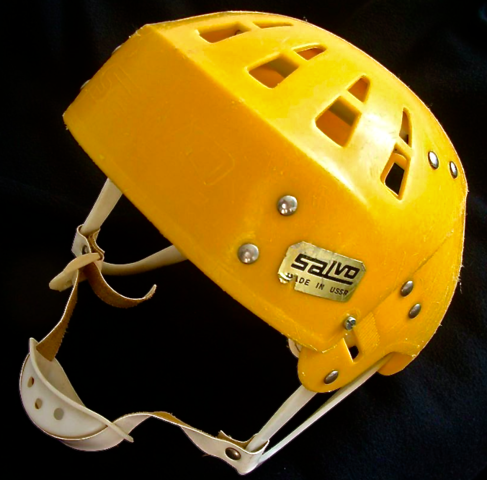 Vintage Salvo Hockey Helmet 1960s Made in USSR Hockey