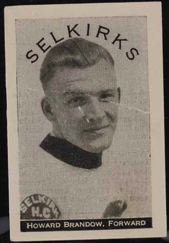Howard Brandow Hockey Card 1923 Crescent Selkirks No. 5